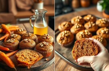 Muffins Veganos de Cenoura e Noz: Uma Delícia Saudável e Saborosa