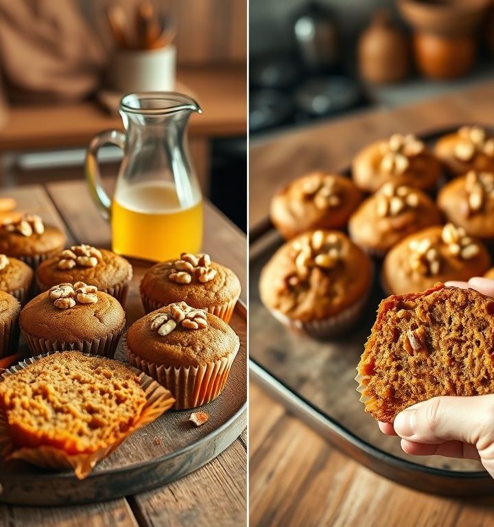 Muffins Veganos de Cenoura e Noz: Uma Delícia Saudável e Saborosa 1 Muffins Veganos de Cenoura e Noz: Uma Delícia Saudável e Saborosa