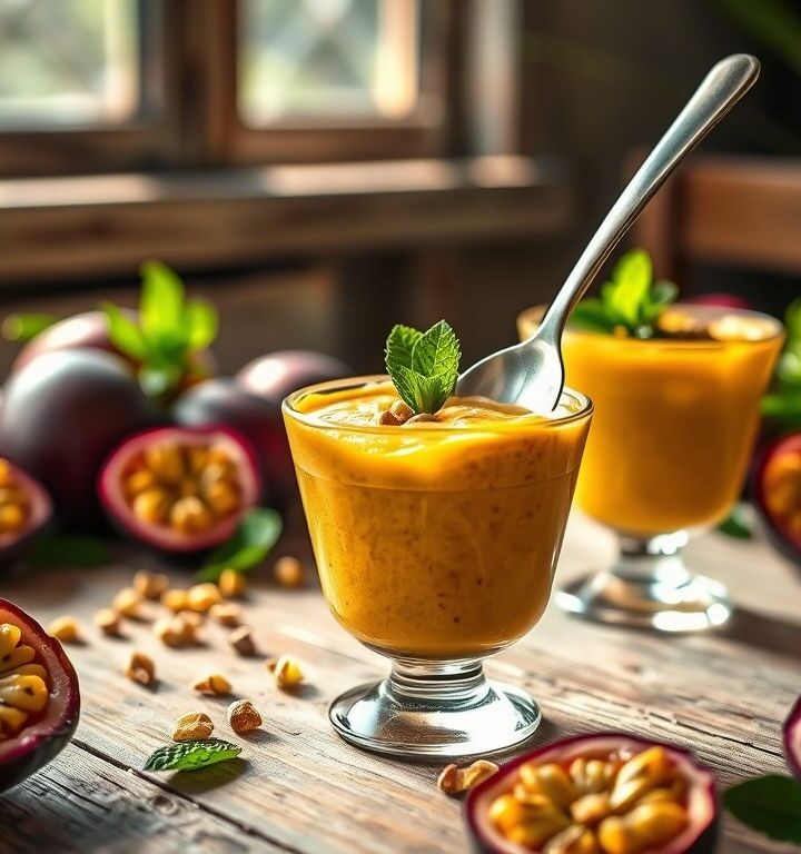 Mousse de Maracujá Vegano: Doce Tropical