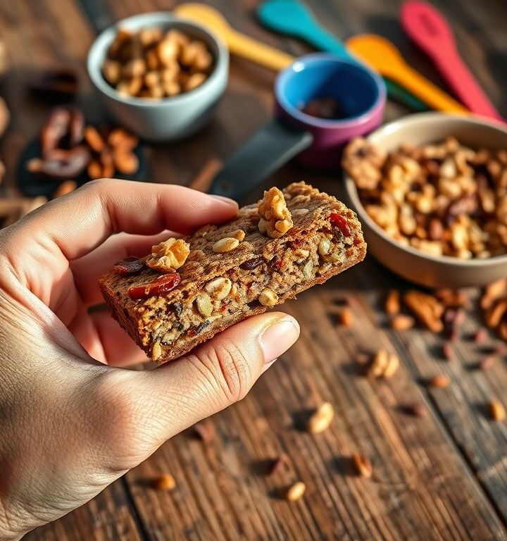 Barra de Proteína Vegana Caseira: A Receita Perfeita para Energizar seu Dia 1 Barra de Proteína Vegana Caseira: A Receita Perfeita para Energizar seu Dia