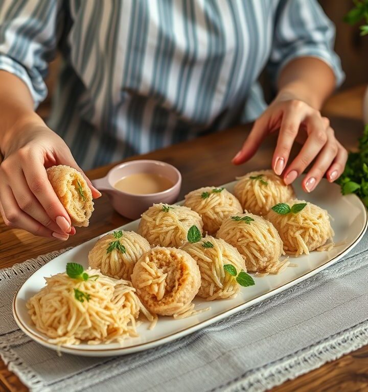 Bolinhos de Arroz Vegano com Molho de Gergelim: Uma Delícia Saudável