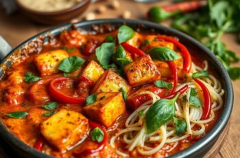 Shakshuka Vegana de Tofu com Pimentões: Uma Delícia Sustentável