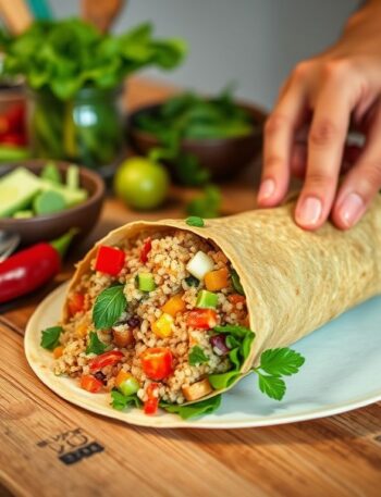 Wrap de Quinoa Vegana com Legumes Assados: Uma Delícia Saudável e Sustentável