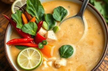 Sopa Thai de Coco Vegana com Legumes: Uma Explosão de Sabores