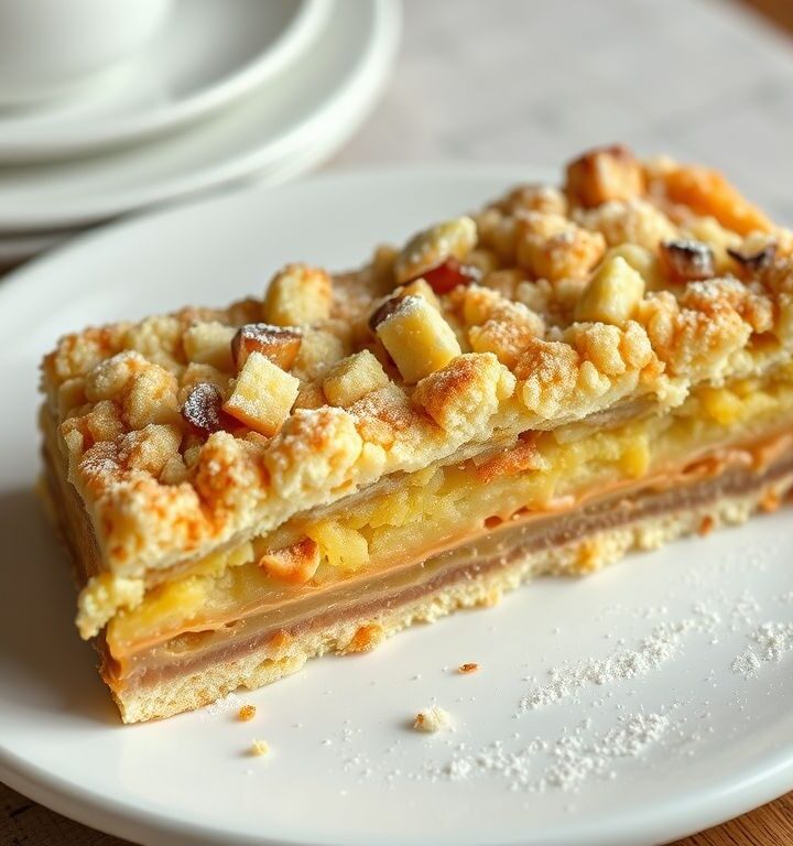 Torta Crumble de Maçã Vegana: Pura Delícia