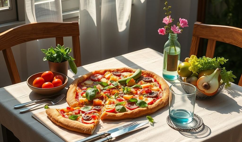 Pizza Vegana de Batata Doce com Alecrim: Uma Delícia Saudável e Saborosa