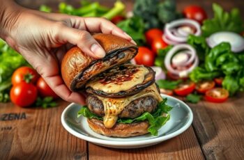 Hambúrguer Vegano de Cogumelos e Nozes: Uma Delícia Saudável e Sustentável