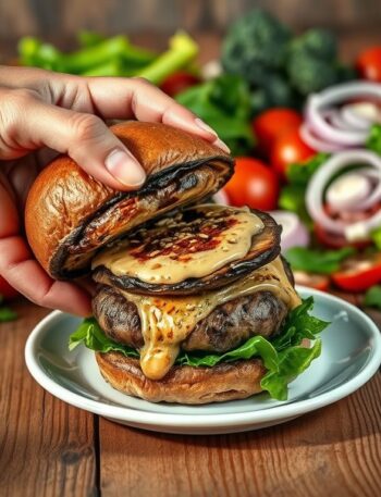 Hambúrguer Vegano de Cogumelos e Nozes: Uma Delícia Saudável e Sustentável