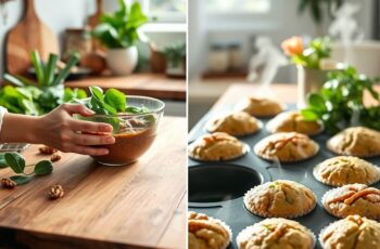 Muffins Veganos de Espinafre e Quinoa: Uma Delícia Saudável