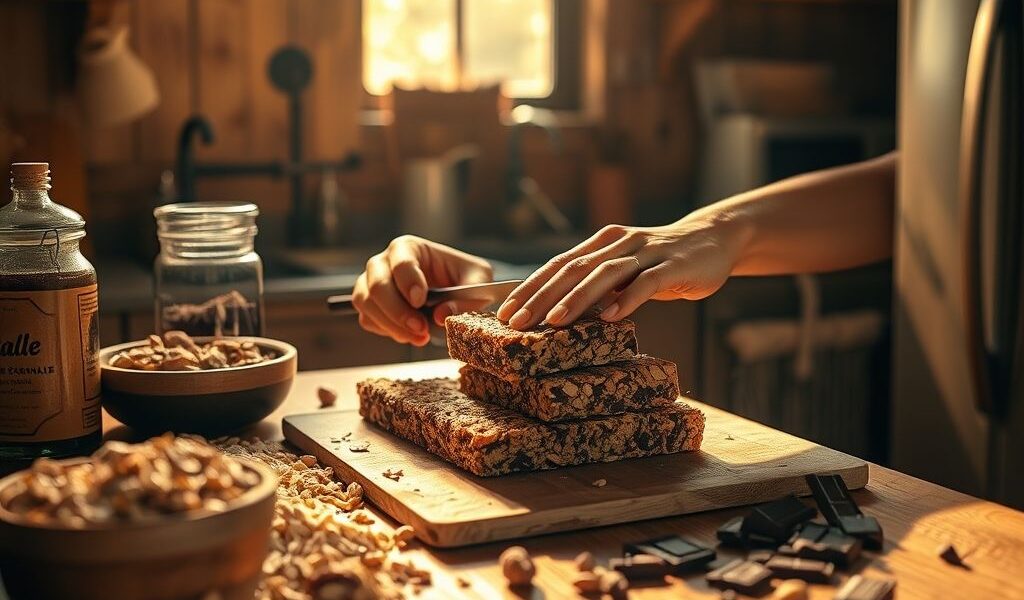 Barrinha de Granola Vegana com Chocolate: Uma Delícia Saudável e Energizante