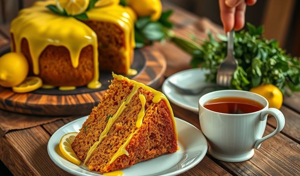 Bolo Vegano de Gengibre com Cobertura de Limão: Uma Delícia Saudável