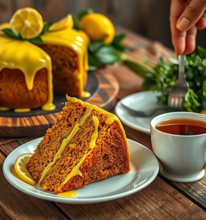 Bolo Vegano de Gengibre com Cobertura de Limão: Uma Delícia Saudável