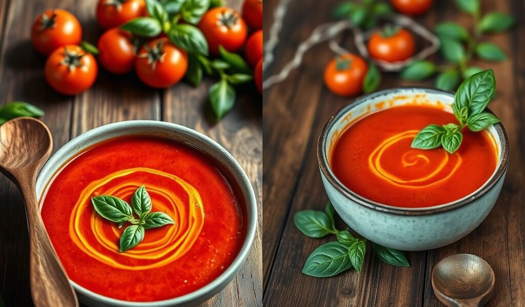 Sopa de Tomate Assado Vegano com Manjericão: Uma Receita Deliciosa e Reconfortante