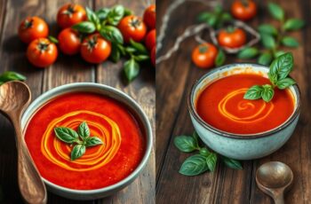 Sopa de Tomate Assado Vegano com Manjericão: Uma Receita Deliciosa e Reconfortante