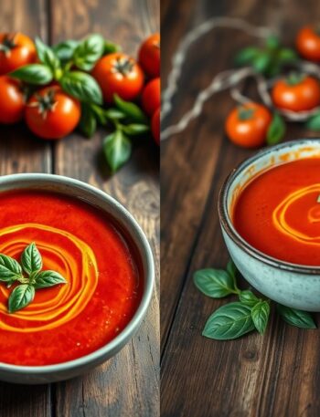 Sopa de Tomate Assado Vegano com Manjericão: Uma Receita Deliciosa e Reconfortante