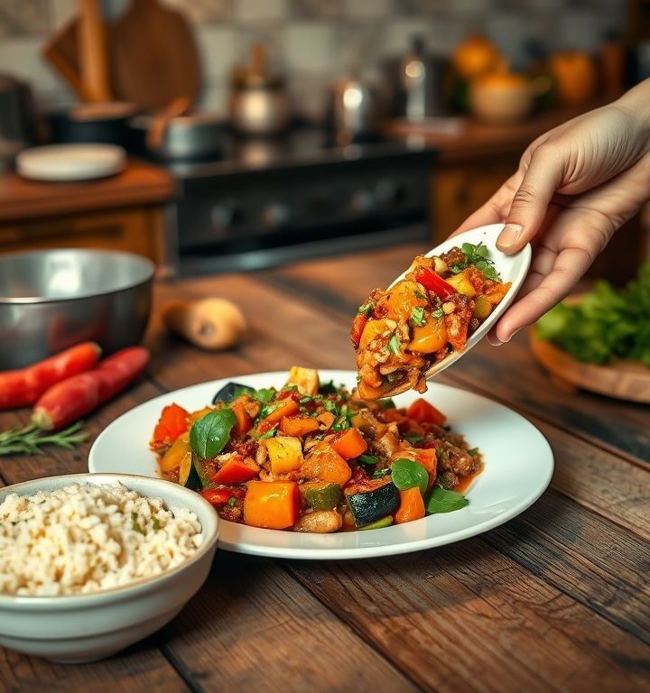 Guisado de Vegetais Veganos com Cuscuz: Uma Receita Deliciosa e Nutritiva