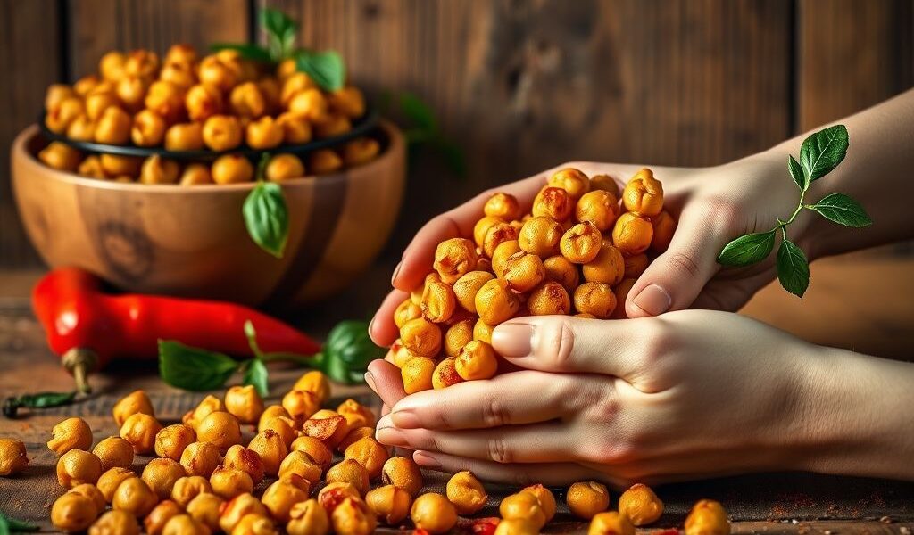 Snack de Grão de Bico Crocante com Páprica Vegano: A Delícia Saudável que Você Precisa Experimentar