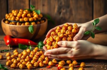 Snack de Grão de Bico Crocante com Páprica Vegano: A Delícia Saudável que Você Precisa Experimentar