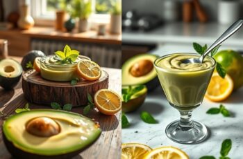 Mousse de Abacate Vegano com Limão e Hortelã: Uma Delícia Refrescante
