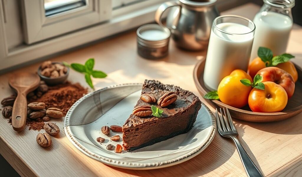 Torta Vegana de Chocolate com Noz-Pecã: Uma Delícia Saudável
