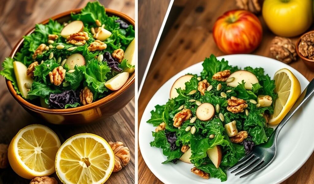 Salada de Couve com Maçã e Nozes Veganas: Uma Explosão de Sabor e Nutrição