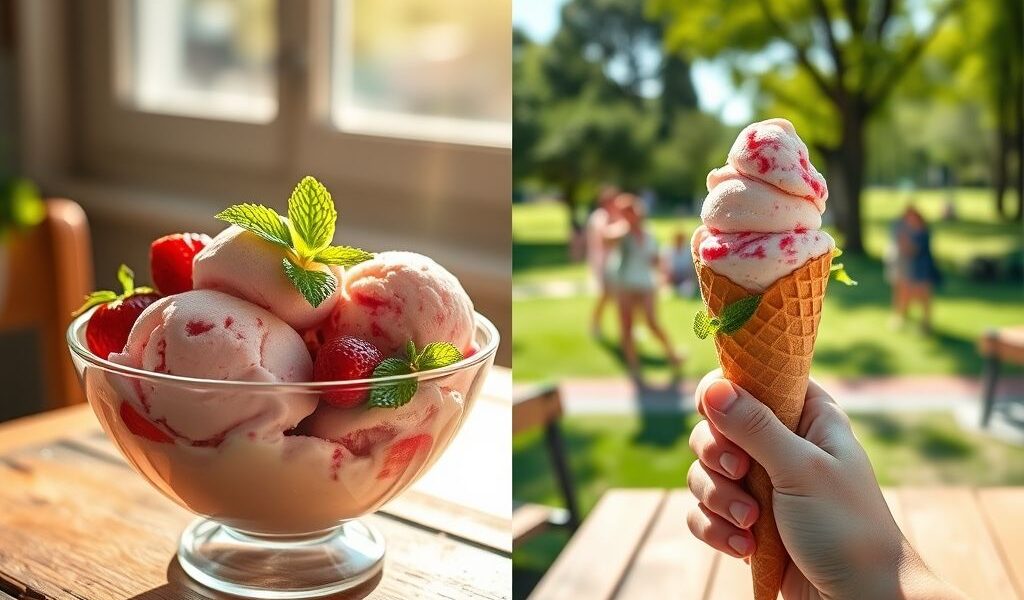 Sorvete de Morango Vegano Sem Açúcar: Delícia Refrescante para Todos