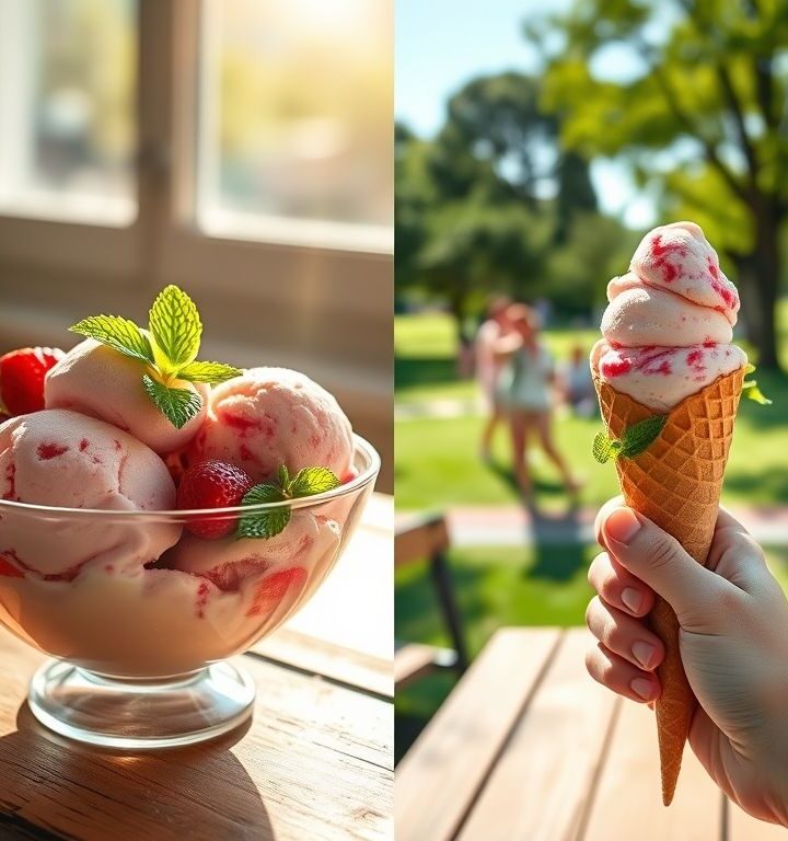 Sorvete de Morango Vegano Sem Açúcar: Delícia Refrescante para Todos