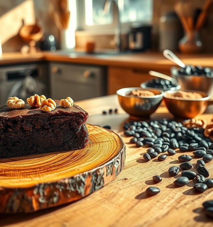 Brownie Vegano de Feijão Preto com Nozes: Uma Delícia Saudável