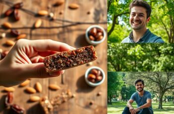 Barras Energéticas Veganas de Tâmaras e Amêndoas: Uma Delícia Saudável