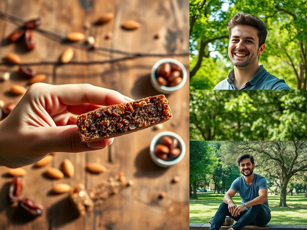 Barrinhas de Tâmara e Amêndoas sem Forno 21 Barras Energéticas Veganas de Tâmaras e Amêndoas: Uma Delícia Saudável