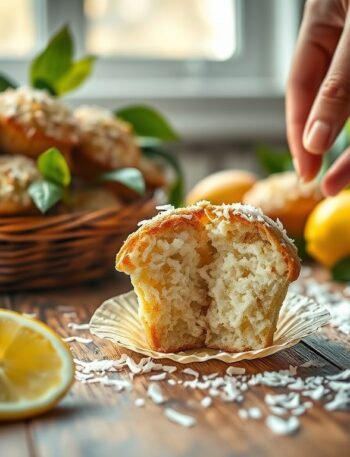 Muffins Veganos de Coco e Limão: Uma Delícia Saudável e Refrescante