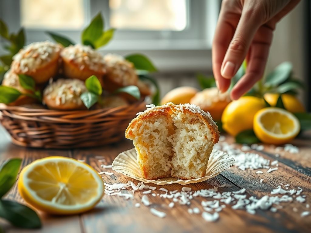Muffins Veganos de Coco e Limão 19 Muffins Veganos de Coco e Limão: Uma Delícia Saudável e Refrescante
