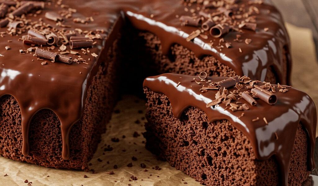 Bolo de Chocolate Molhadinho Receita Simples que Derrete na Boca! 🍫
