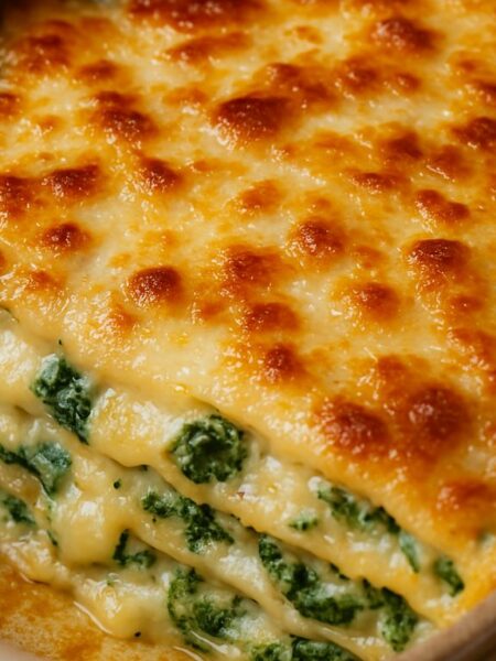 Lasanha de Queijo e Espinafre