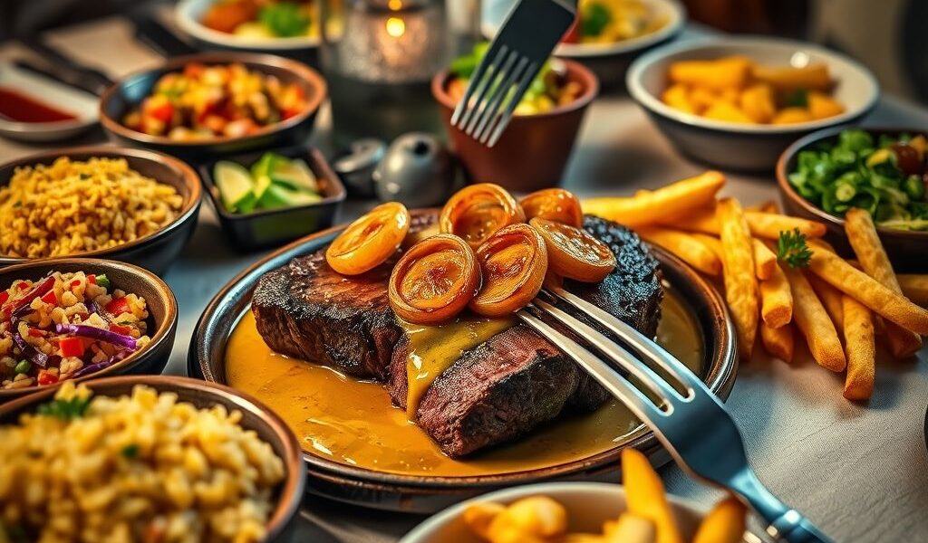 Bife Acebolado ao Molho de Mostarda: Sabor Incrível!