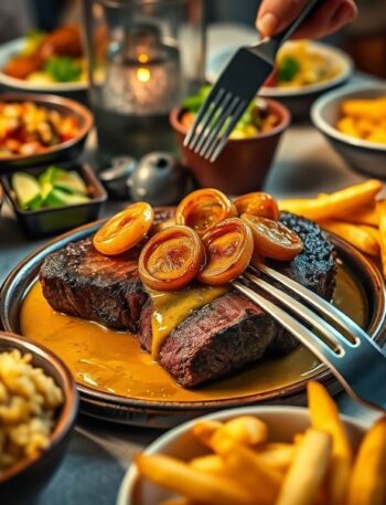 Bife Acebolado ao Molho de Mostarda: Sabor Incrível!