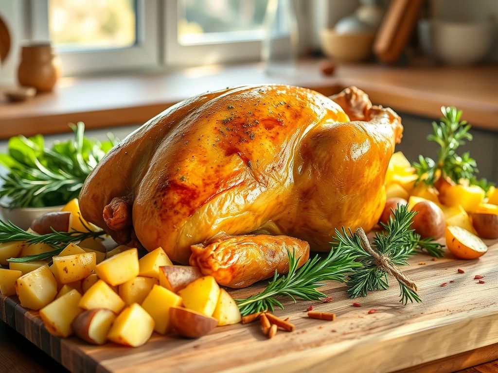 A Melhor Receita de Frango Assado com Batatas