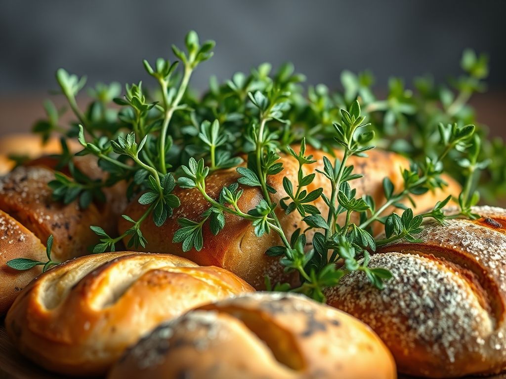 Orégano e pães Orégano e pães
