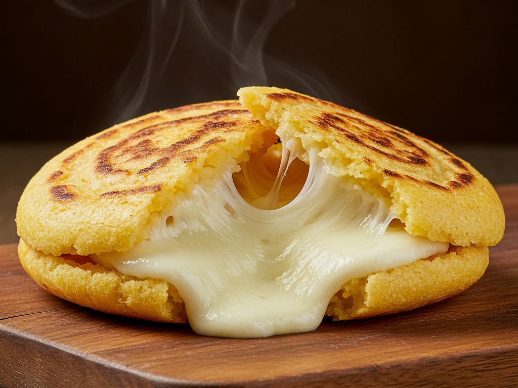 Arepa de Queijo Derretido Crocante